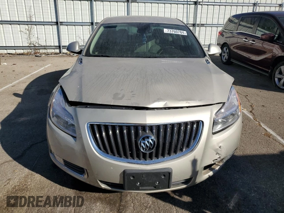 2013 Buick Regal with VIN 2G4GR5ER2D9227352, listed as a Copart auction lot 73760784 with 61,043 mi miles and Clean Title. Bid and sale history available at carsss.com. Image 5.