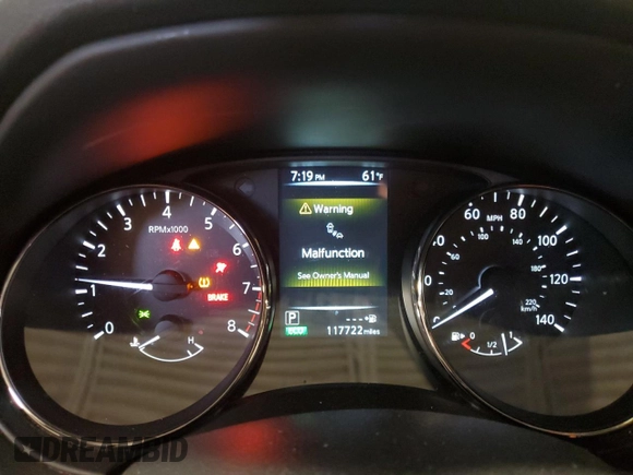 2017 Nissan Rogue SV с VIN JN8AT2MVXHW251683, выставлен на аукционе Copart как лот 54625415 с пробегом 117 722 миль миль и На запчасти • Non repairable. История ставок и продаж доступна на DreamBid. Изображение 9.