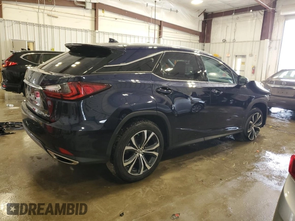 2022 Lexus RX with VIN 2T2HZMDA9NC315858, listed as a Copart auction lot 50645455 with 36,665 mi miles and Salvage Title. Bid and sale history available at carsss.com. Image 3.