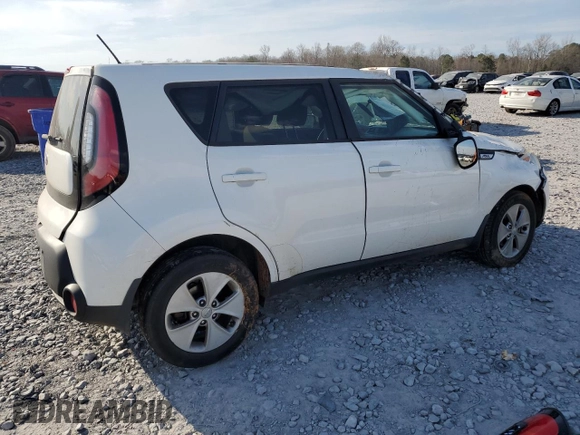 2015 Kia Soul with VIN KNDJN2A21F7187248, listed as a Copart auction lot 46808155 with 127,167 mi miles and Salvage Title. Bid and sale history available at carsss.com. Image 3.