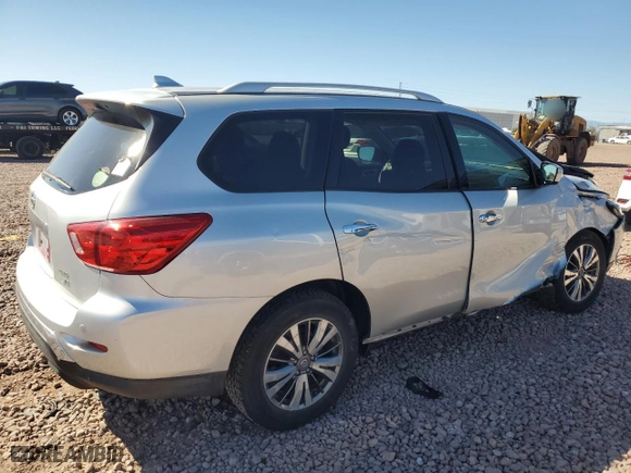 2019 Nissan Pathfinder SV with VIN 5N1DR2MM1KC625584, listed as a Copart auction lot 47463775 with 104,652 mi miles and Salvage Title. Bid and sale history available at carsss.com. Image 3.