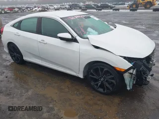 2020 Honda Civic Sedan Sport with VIN 19XFC2F83LE215734, listed as a IAAI auction lot 41553147 with 31,337 mi miles. Bid and sale history available at carsss.com. Image 1.