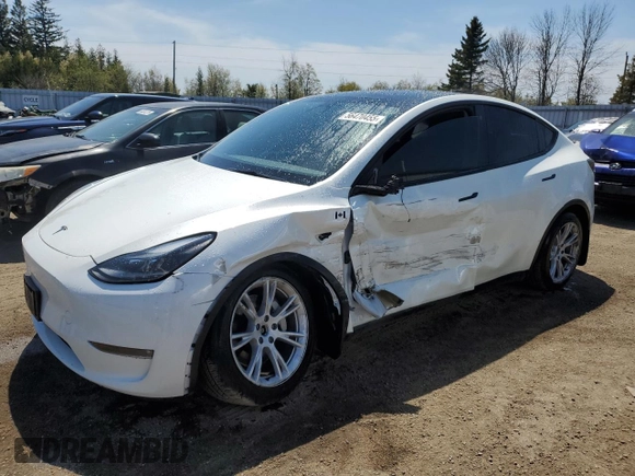 2023 Tesla Model Y Long Range z VIN 7SAYGDEE3PF772663, wystawiony jako Copart lot #56470455 z przebiegiem 50 705 mil mil oraz Czysty tytuł • Clean title. Historia ofert i sprzedaży dostępna na DreamBid. Obrazek 1.