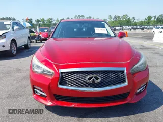 2017 Infiniti Q50 Red Sport 400 with VIN JN1FV7AR3HM870642, listed as a IAAI auction lot 42070635 with 163,848 mi miles. Bid and sale history available at carsss.com. Image 12.