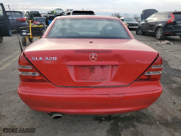 2003 Mercedes-Benz SLK-Class 3.2L with VIN WDBKK65F93F271366, listed as a Copart auction lot 81280154 with 186,333 mi miles and Salvage Title. Bid and sale history available at carsss.com. Image 6.