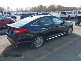 2015 Hyundai Sonata Limited with VIN 5NPE34AF4FH082978, listed as a IAAI auction lot 40717431 with 84,870 mi miles and . Bid and sale history available at carsss.com. Image 4.