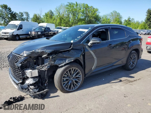 2022 Lexus RX with VIN 2T2YZMDA1NC356663, listed as a Copart auction lot 57732974 with 26,601 mi miles and Salvage Title. Bid and sale history available at carsss.com. Image 1.