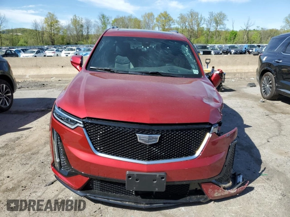 2024 Cadillac XT6 AWD Sport with VIN 1GYKPHRS4RZ715079, listed as a Copart auction lot 55297235 with 18,283 mi miles and Salvage title. Bid and sale history available at DreamBid. Image 5.