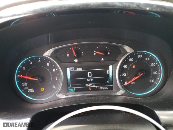 2019 Chevrolet Traverse LT Leather with VIN 1GNEVHKW1KJ202860, listed as a Copart auction lot 54431074 with 77,451 mi miles and Salvage Title. Bid and sale history available at carsss.com. Image 9.