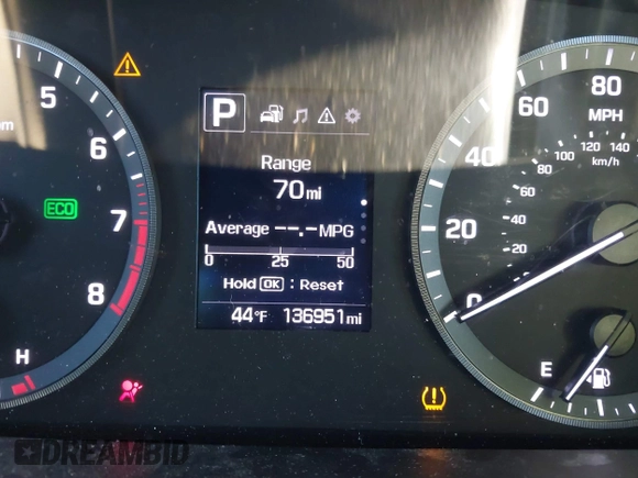 2017 Hyundai Sonata Sport with VIN 5NPE34AF9HH569242, listed as a IAAI auction lot 40977224 with 136,951 mi miles. Bid and sale history available at carsss.com. Image 7.