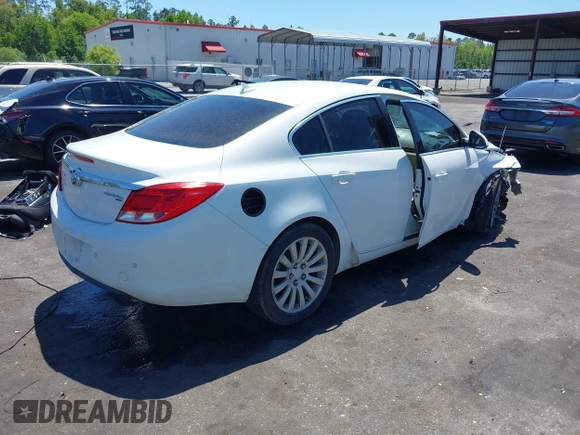 2011 Buick Regal CXL RL6 with VIN W04GU5GC4B1034384, listed as a IAAI auction lot 42053618 with 1 mi miles. Bid and sale history available at carsss.com. Image 4.