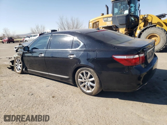 2007 Lexus LS 460 L with VIN JTHGL46FX75011432, listed as a Copart auction lot 42060325 with 137,954 mi miles and Salvage Title. Bid and sale history available at DreamBid. Image 2.