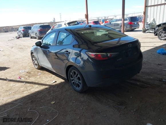 2020 Toyota Yaris Sedan L with VIN 3MYDLBYV4LY716125, listed as a IAAI auction lot 41630523 with 55,282 mi miles. Bid and sale history available at carsss.com. Image 3.