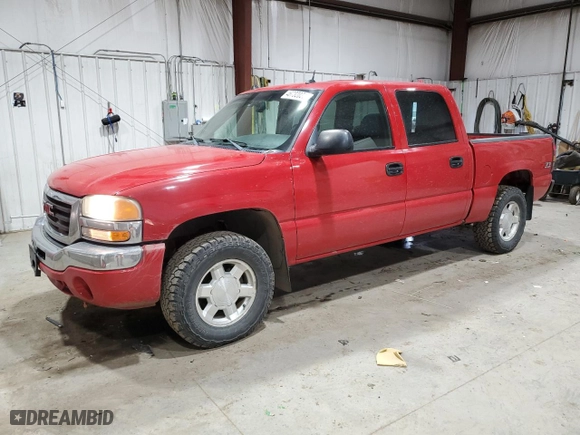 2004 GMC Sierra 1500 Crew Cab SLE with VIN 2GTEK13T741432865, listed as a Copart auction lot 46732035 with 217,022 mi miles and Clean Title. Bid and sale history available at carsss.com. Image 1.