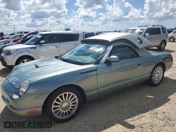 2004 Ford Thunderbird Pacific Coast Roadster with VIN 1FAHP63A04Y108766, listed as a Copart auction lot 74766964 with 30,107 mi miles and Salvage Title. Bid and sale history available at DreamBid. Image 1.