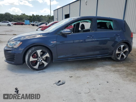 2017 Volkswagen Golf GTI Autobahn with VIN 3VW547AU2HM003069, listed as a Copart auction lot 57317524 with 91,456 mi miles and Salvage Title. Bid and sale history available at carsss.com. Image 1.