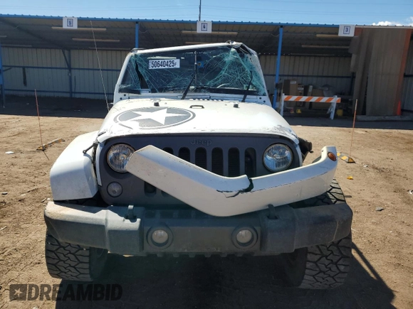 2017 Jeep Wrangler Sport with VIN 1C4AJWAG3HL577566, listed as a Copart auction lot 50640425 with 35,090 mi miles and Salvage Title. Bid and sale history available at DreamBid. Image 5.