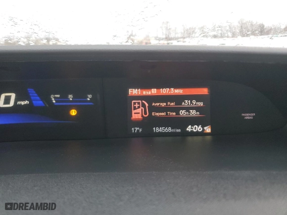 2015 Honda Civic Sedan LX with VIN 19XFB2F54FE218977, listed as a Copart auction lot 89195335 with 184,568 mi miles and Clean Title. Bid and sale history available at carsss.com. Image 9.