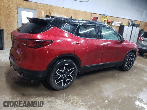 2024 Chevrolet Blazer RS with VIN 3GNKBKRS1RS275778, listed as a Copart auction lot 50371005 with 11,042 mi miles and Salvage title. Bid and sale history available at DreamBid. Image 3.