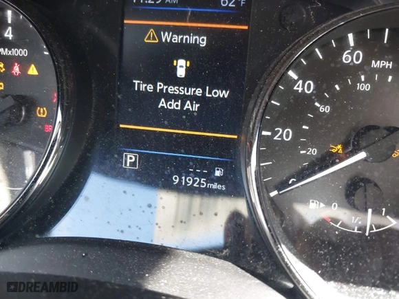 2019 Nissan Rogue SV with VIN JN8AT2MV3KW392103, listed as a IAAI auction lot 41754864 with 91925 miles. Bid and sale history available at carsss.com. Image 7.