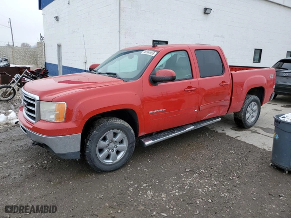 2013 GMC Sierra 1500 SLT with VIN 3GTP2WE71DG179054, listed as a Copart auction lot 45364955 with 89,987 mi miles and Salvage Title. Bid and sale history available at carsss.com. Image 1.