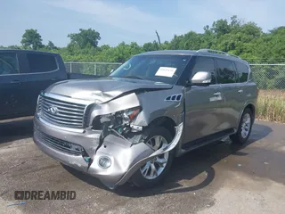 2014 Infiniti QX80 with VIN JN8AZ2NF7E9556462, listed as a IAAI auction lot 42629116 with 152,015 mi miles and . Bid and sale history available at DreamBid. Image 2.