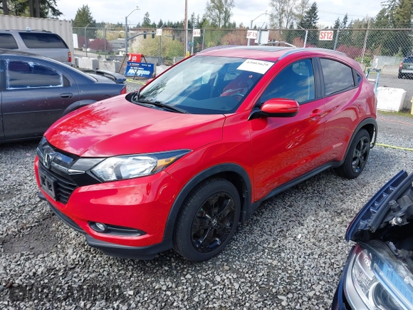 2016 Honda HR-V EX-L w/Navi with VIN 3CZRU6H79GM730152, listed as a IAAI auction lot 42003629 with 82,037 mi miles. Bid and sale history available at carsss.com. Image 18.