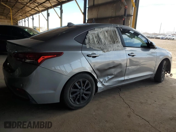 2021 Hyundai Accent SE with VIN 3KPC24A63ME138257, listed as a Copart auction lot 58985834 with 35,414 mi miles and Salvage Title. Bid and sale history available at carsss.com. Image 3.