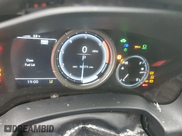 2020 Lexus RX 450h F Sport Performance with VIN 2T2YGMDA4LC052360, listed as a Copart auction lot 79553894 with 56,275 mi miles and Salvage title. Bid and sale history available at DreamBid. Image 9.