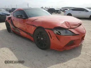 2024 Toyota Supra 3.0 with VIN WZ1DB0G06RW065738, listed as a Copart auction lot 44949385 with 2,633 mi miles and Salvage Title. Bid and sale history available at DreamBid. Image 4.