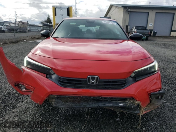 2022 Honda Civic Sedan Sport with VIN 2HGFE2F59NH500351, listed as a Copart auction lot 49440725 with 60,425 mi miles and Salvage Title. Bid and sale history available at carsss.com. Image 5.