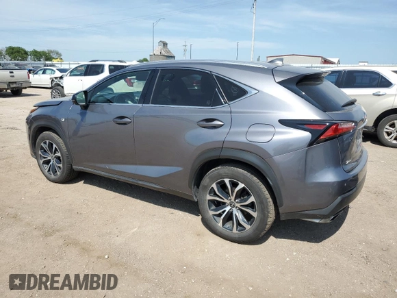 2015 Lexus NX 200t with VIN JTJBARBZ0F2042359, listed as a Copart auction lot 60985705 with 147,584 mi miles and Salvage title. Bid and sale history available at DreamBid. Image 2.