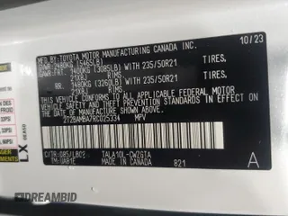 2024 Lexus RX with VIN 2T2BAMBA7RC025334, listed as a Copart auction lot 67763904 with 7,481 mi miles and Salvage Title. Bid and sale history available at carsss.com. Image 13.