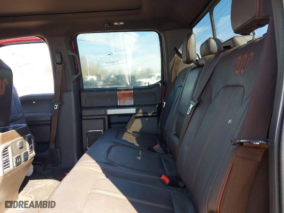 2017 Ford Super Duty F-250 SRW Lariat with VIN 1FT7W2BTXHEE69983, listed as a IAAI auction lot 41650957 with 177,645 mi miles. Bid and sale history available at carsss.com. Image 8.
