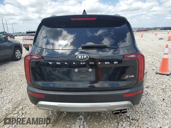 2020 Kia Telluride S with VIN 5XYP64HC7LG058253, listed as a Copart auction lot 54229805 with 143,679 mi miles and Salvage title. Bid and sale history available at DreamBid. Image 6.