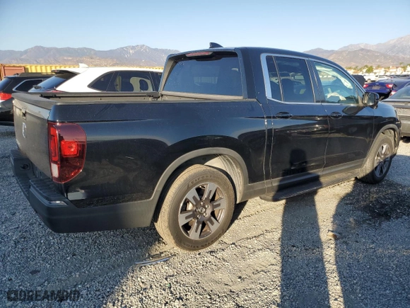 2018 Honda Ridgeline RTL-T with VIN 5FPYK2F66JB000390, listed as a Copart auction lot 81005944 with 37,805 mi miles and Salvage Title. Bid and sale history available at carsss.com. Image 3.
