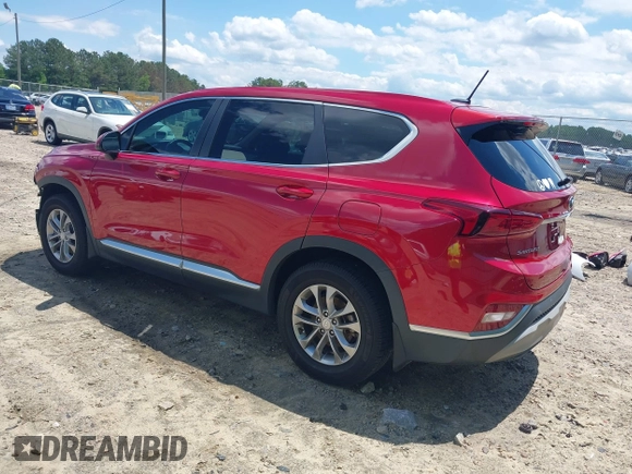 2020 Hyundai Santa Fe SE with VIN 5NMS23AD0LH154797, listed as a IAAI auction lot 42191317 with 80,526 mi miles and . Bid and sale history available at DreamBid. Image 3.