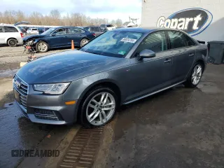 2017 Audi A4 Season of Audi Premium with VIN WAUDNAF45HN047474, listed as a Copart auction lot 86834754 with 93,548 mi miles and Salvage Title. Bid and sale history available at carsss.com. Image 1.