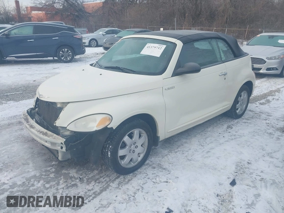 2005 Chrysler PT Cruiser with VIN 3C3EY45X15T577761, listed as a IAAI auction lot 41379712 with 133,515 mi miles. Bid and sale history available at carsss.com. Image 20.