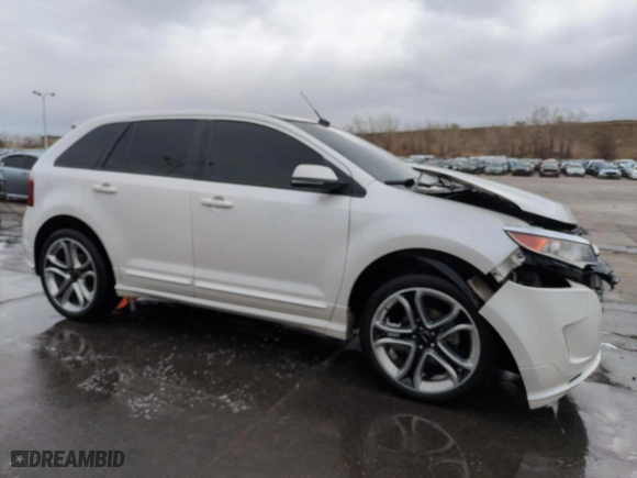2013 Ford Edge Sport with VIN 2FMDK4AK7DBE25606, listed as a Copart auction lot 51695445 with 171,867 mi miles and Salvage Title. Bid and sale history available at carsss.com. Image 4.