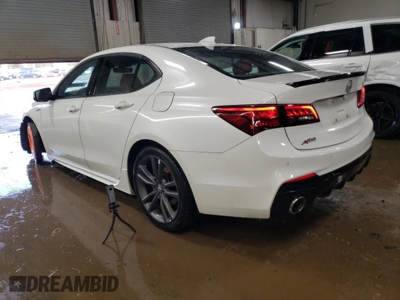 2019 Acura TLX w/A-Spec Pkg with VIN 19UUB1F62KA002053, listed as a Copart auction lot 46813715 with 64,280 mi miles and Salvage title. Bid and sale history available at DreamBid. Image 2.