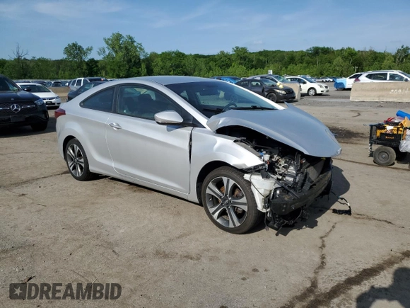 2014 Hyundai Elantra z VIN KMHDH6AH8EU028691, wystawiony jako Copart lot #57081515 z przebiegiem 93 198 mil mil oraz Szkoda całkowita • Salvage title. Historia ofert i sprzedaży dostępna na DreamBid. Obrazek 4.