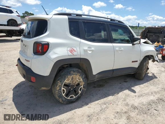 2017 Jeep Renegade Trailhawk z VIN ZACCJBCB6HPE48977, wystawiony jako Copart lot #58949085 z przebiegiem 113 549 mil mil oraz Szkoda całkowita • Salvage title. Historia ofert i sprzedaży dostępna na DreamBid. Obrazek 3.