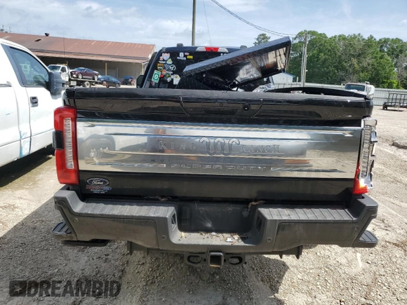 2024 Ford F-350 XL with VIN 1FT8W3BM1REC37101, listed as a Copart auction lot 56579605 with 34,858 mi miles and Salvage title. Bid and sale history available at DreamBid. Image 6.