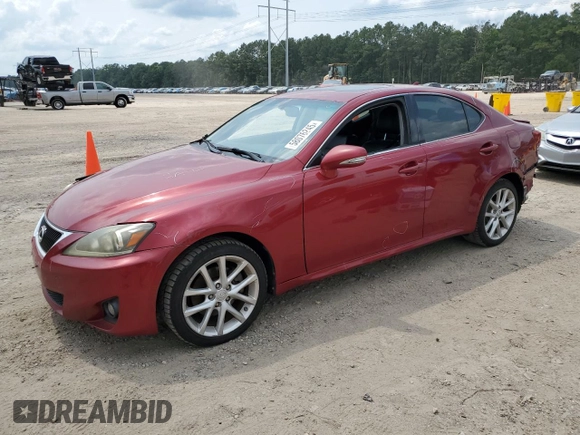 2013 Lexus IS 250 with VIN JTHCF5C21D5063461, listed as a Copart auction lot 58076245 with 134,053 mi miles and Salvage title. Bid and sale history available at DreamBid. Image 1.
