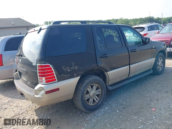 2004 Mercury Mountaineer Convenience with VIN 4M2ZU86K54UJ23787, listed as a IAAI auction lot 42594525 with 171,827 mi miles and . Bid and sale history available at DreamBid. Image 4.
