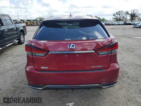 2022 Lexus RX with VIN 2T2YGMDA3NC076720, listed as a Copart auction lot 59539614 with 17,087 mi miles and Non Repairable. Bid and sale history available at carsss.com. Image 6.