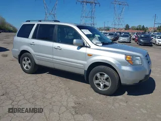 2008 Honda Pilot EX-L z VIN 5FNYF18658B031497, wystawiony jako IAAI lot #41978871 z przebiegiem 238 676 mil mil oraz . Historia ofert i sprzedaży dostępna na DreamBid. Obrazek 1.