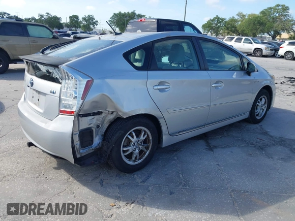 2011 Toyota Prius I with VIN JTDKN3DU1B0285951, listed as a IAAI auction lot 41963891 with 165,744 mi miles. Bid and sale history available at carsss.com. Image 4.