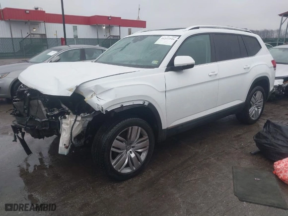 2019 Volkswagen Atlas 3.6L V6 SEL with VIN 1V2ER2CAXKC544274, listed as a IAAI auction lot 41112216 with 88,052 mi miles. Bid and sale history available at carsss.com. Image 2.